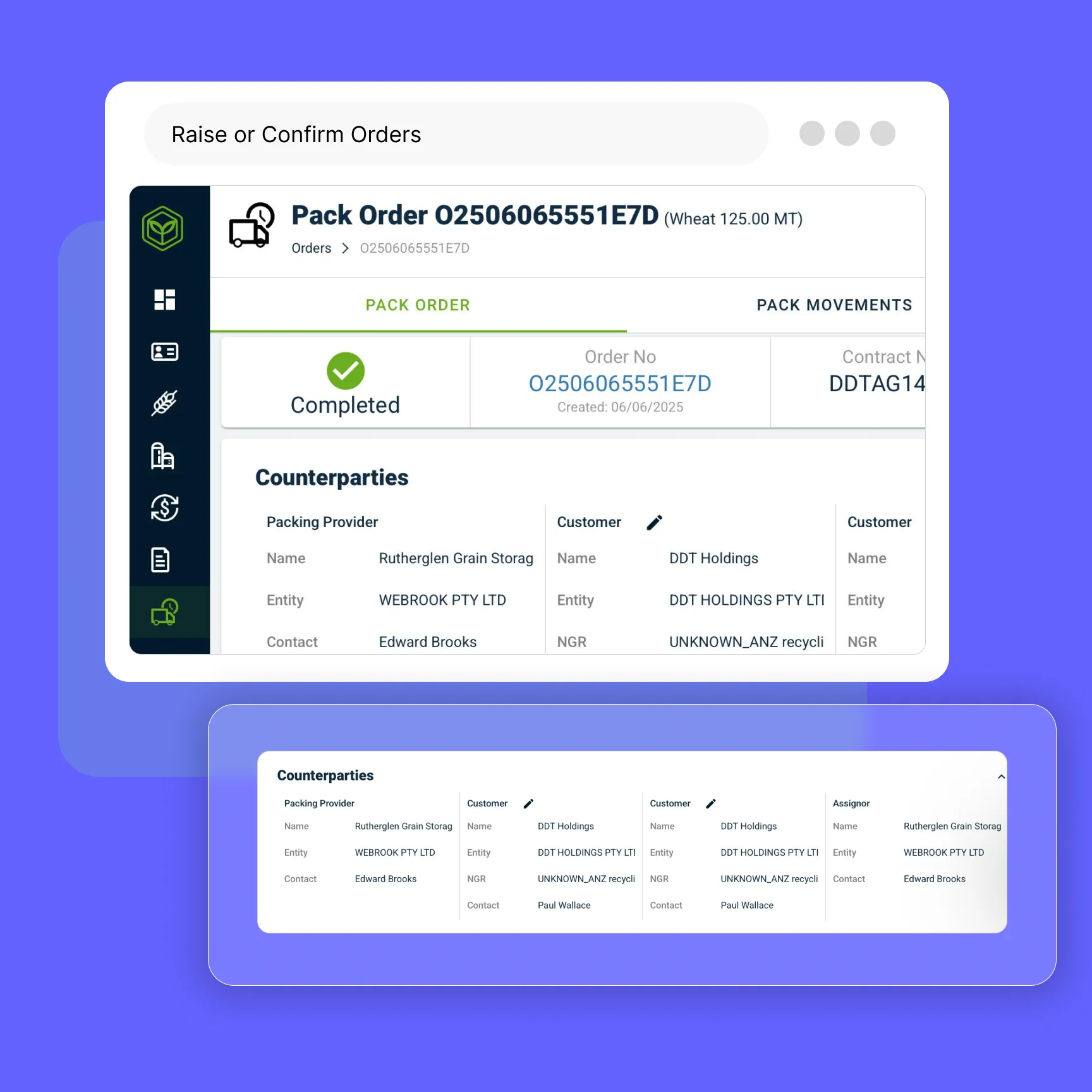 Transfer Grain Titles Instantly